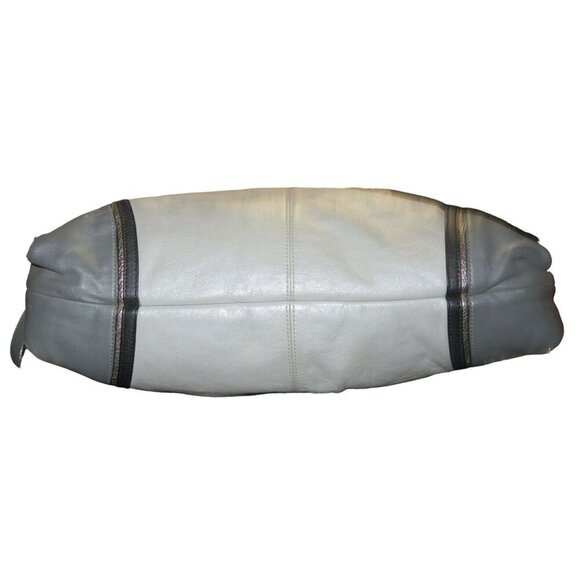 COACH 2012 Ashley Spectator Leather Carryall satchel Gray Colorblock 10 X 15 - Picture 5 of 13